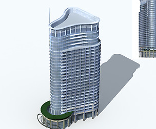 City office building avant-garde hotel  319