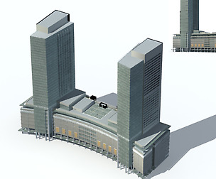 City office building avant-garde hotel  321