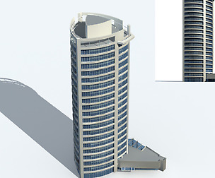 City office building avant-garde hotel  323