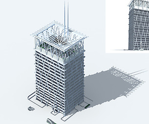 City office building avant-garde hotel  334