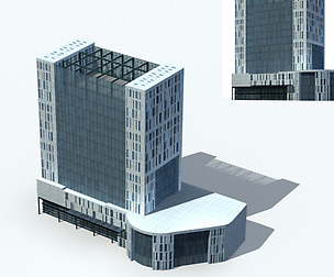 City office building avant-garde hotel  337