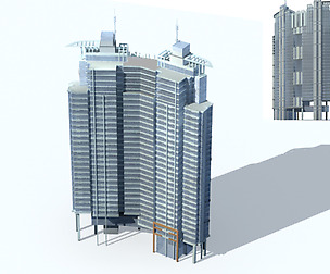 City office building avant-garde hotel  340