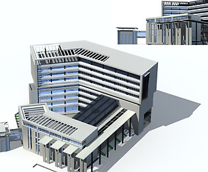 City office building avant-garde hotel  342