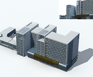 City office building avant-garde hotel  347