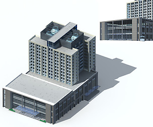 City office building avant-garde hotel  348