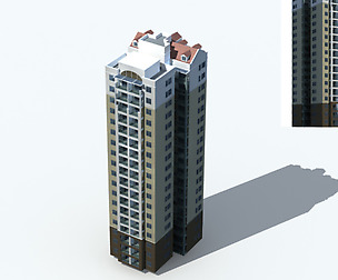 City office building avant-garde hotel  353