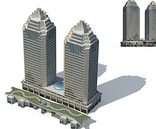 City office building avant-garde hotel  358