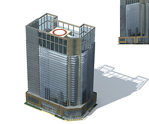 City office building avant-garde hotel  360