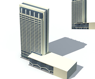 City office building avant-garde hotel  361