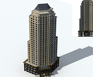 City office building avant-garde hotel  363