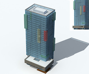 City office building avant-garde hotel  367