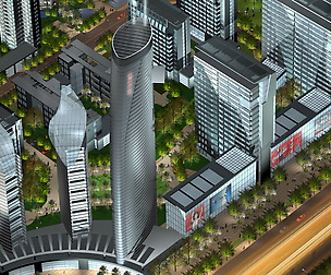 City office building avant-garde hotel  375