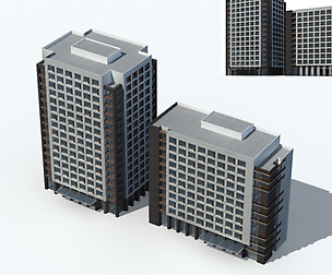 City office building avant-garde hotel  377