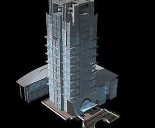 City office building avant-garde hotel  379