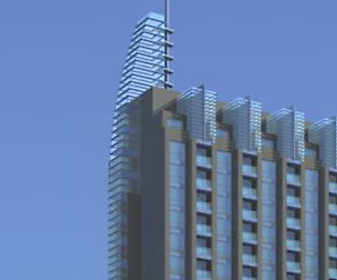 City office building avant-garde hotel  384
