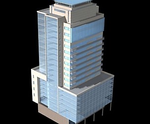 City office building avant-garde hotel  385