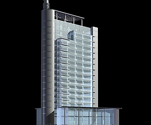 City office building avant-garde hotel  387