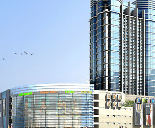 City office building avant-garde hotel  389