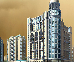 City office building avant-garde hotel  394