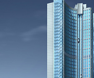 City office building avant-garde hotel  396
