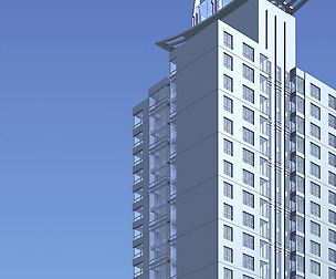 City office building avant-garde hotel  399