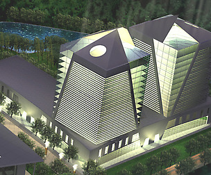 City office building avant-garde hotel  420