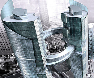 City office building avant-garde hotel  423