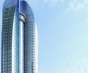 City office building avant-garde hotel  445