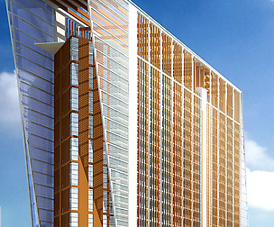 City office building avant-garde hotel  447