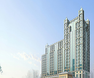 City office building avant-garde hotel  448