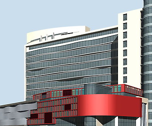 City office building avant-garde hotel  450