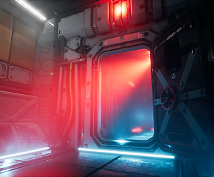 Pro-TEK Sci-Fi PBR VR Horror Corridor [UE4]