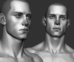 Male character bust