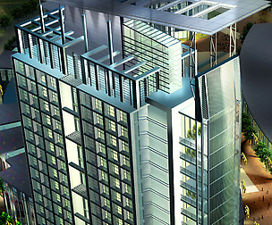 City office building avant-garde hotel  453