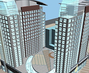 City office building avant-garde hotel  461