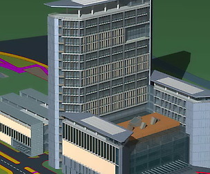 City office building avant-garde hotel  464