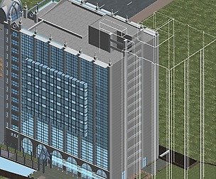 City office building avant-garde hotel  465