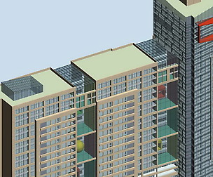 City office building avant-garde hotel  466