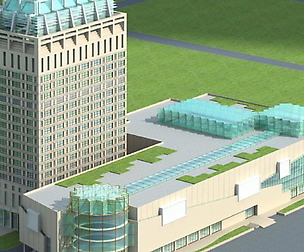 City office building avant-garde hotel  468