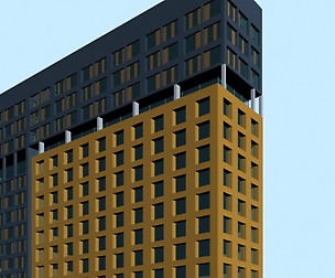 City office building avant-garde hotel  472
