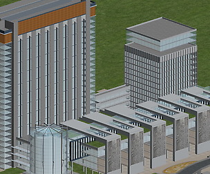 City office building avant-garde hotel  475