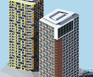 City office building avant-garde hotel  478