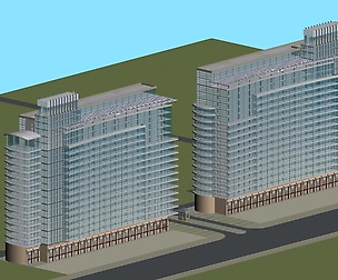 City office building avant-garde hotel  486