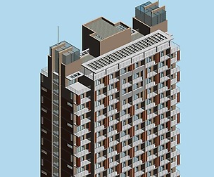 City office building avant-garde hotel  488