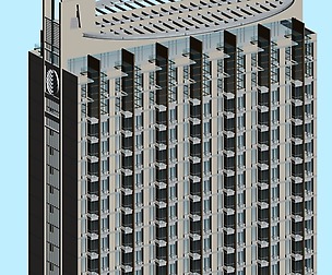 City office building avant-garde hotel  489
