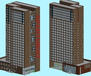 City office building avant-garde hotel  490