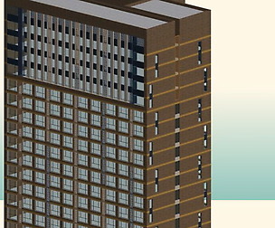 City office building avant-garde hotel  493