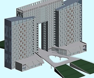 City office building avant-garde hotel  494