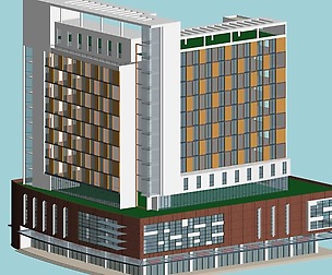 City office building avant-garde hotel  495