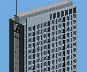 City office building avant-garde hotel  497